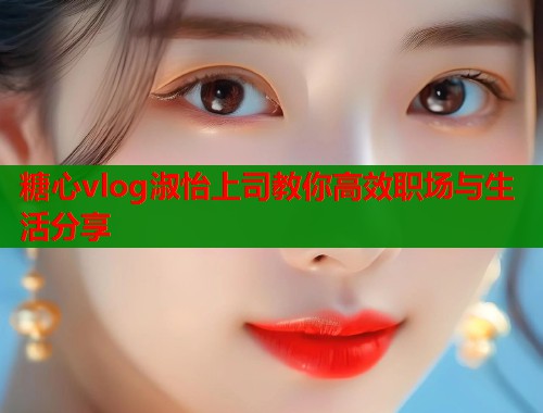 糖心vlog淑怡上司教你高效职场与生活分享