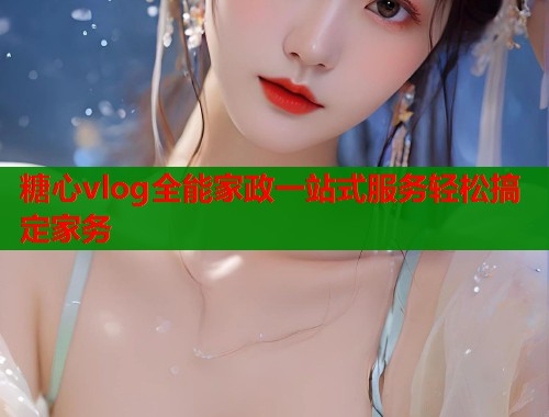 糖心vlog全能家政一站式服务轻松搞定家务